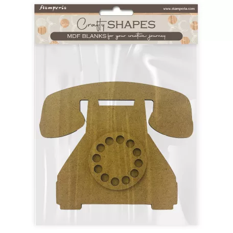 Stamperia Telephone MDF alap Crafty Shapes MDF BLANKS (1 db)