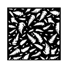   Stamperia Forest Vastag stencil 18x18cm Leaves pattern Thick Stencil  (1 db)