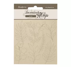   Stamperia Forest Chipboard 14x14 cm Leaves Decorative Chips (1 ív)
