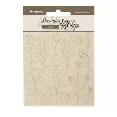   Stamperia Forest Chipboard 14x14 cm Flowers Decorative Chips (1 ív)