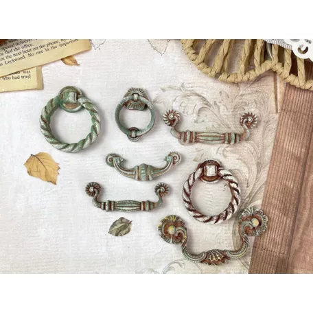 Stamperia Golden Harmony Szilikon öntőforma A5 Handles and locks Silicon Mould (1 db)