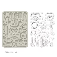   Stamperia Golden Harmony Szilikon öntőforma A5 Handles and locks Silicon Mould (1 db)