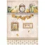 Stamperia Golden Harmony Rizspapír A4 Clock and pumpkins Rice Paper (1 ív)