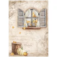   Stamperia Golden Harmony Rizspapír A4 Window Rice Paper (1 ív)