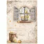 Stamperia Golden Harmony Rizspapír A4 Window Rice Paper (1 ív)