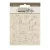 Stamperia Golden Harmony Chipboard 14x14 cm Writings Decorative Chips (1 ív)
