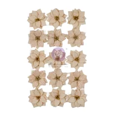   Prima Marketing 25 & Peppermint Virág díszítőelem Enchanting Holiday Flowers (1 csomag)