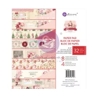   Prima Marketing 25 & Peppermint Scrapbook papírkészlet 8" (20 cm) Paper Pad (32 lap)