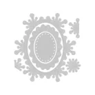 Sizzix Snowflake Labels Vágósablon  Thinlits Die Set  (1 csomag)