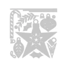 Sizzix Festive Decorations Vágósablon  Thinlits Die Set  (1 csomag)