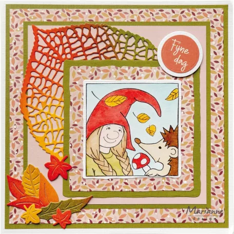 Marianne Design Squirrel & Hedgehog Vágósablon és bélyegző készlet  Product Assorti (1 csomag)