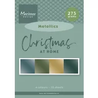   Marianne Design Christmas at home - metallics PapírkészletA5 Pretty Papers Bloc (16 ív)
