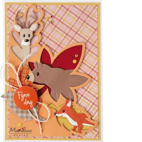 Marianne Design Layout Autumn leaves by Marleen Vágósablon  Creatable (1 csomag)