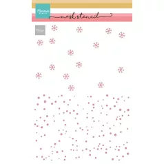   Marianne Design 2-Layer Snow - Hóesés Stencil  Craft Stencils (1 db)
