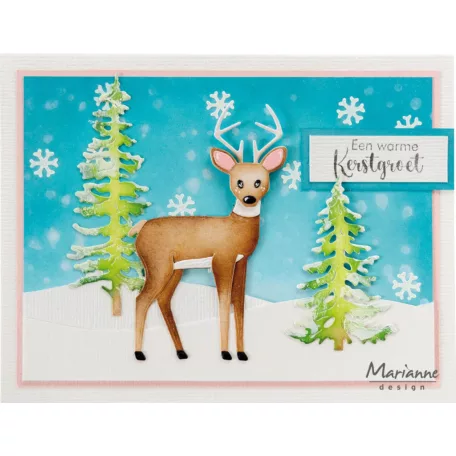 Marianne Design 2-Layer Snow - Hóesés Stencil  Craft Stencils (1 db)