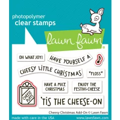   Lawn Fawn Cheesy Christmas Add-On Vágósablon LF3503 Lawn Cuts (1 csomag)