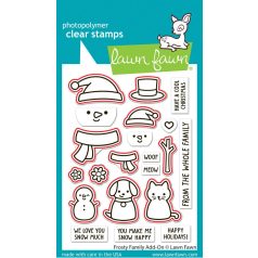   Lawn Fawn Frosty Family Add-On Vágósablon LF3507 Lawn Cuts (1 csomag)