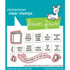   Lawn Fawn Little Woodland Library Add-On Vágósablon LF3489 Lawn Cuts (1 csomag)