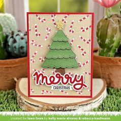   Lawn Fawn Candy Cane Background Stencil LF3535 Lawn Clippings Stencils (1 csomag)