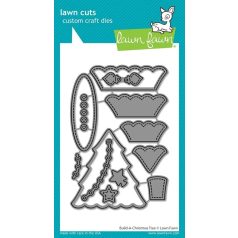  Lawn Fawn Build-A-Christmas Tree Vágósablon LF3513 Lawn Cuts (1 csomag)