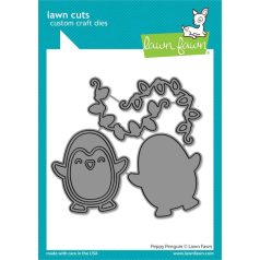   Lawn Fawn Peppy Penguin Vágósablon LF3524 Lawn Cuts (1 csomag)