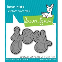   Lawn Fawn Scripty Joy Outline Add-On Vágósablon LF3520 Lawn Cuts (1 csomag)
