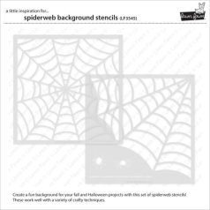   Lawn Fawn Spiderweb Background Stencil LF3545 Lawn Clippings Stencils (1 csomag)