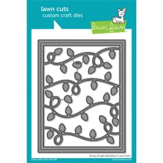   Lawn Fawn String of Lights Backdrop Vágósablon LF3526 Lawn Cuts (1 csomag)
