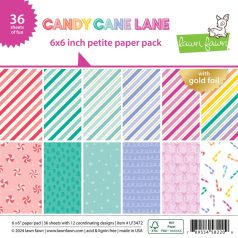   Lawn Fawn Candy Cane Lane Papírkészlet 6" (15 cm) Lawn Fawn Single-Sided Petite Paper Pack (36 lap)