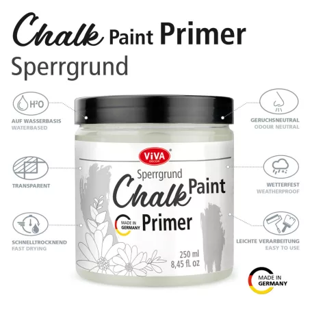 Viva Decor Alapozó Krétafestékhez 250 ml - Transparant - Chalk Paint Primer (1 db)