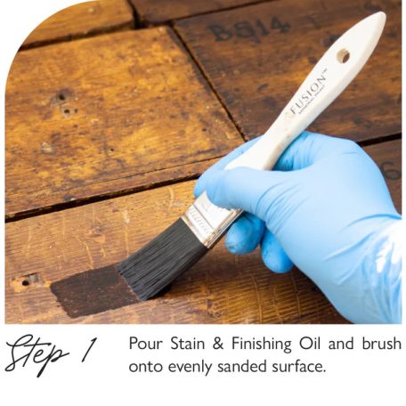 Fusion Fapác Ebony Stain and Finishing Oil  (237 ml)