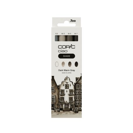 Copic Dark Warm Gray grafikai filctoll készlet  Copic Ciao "SHADE" Set (4 db)