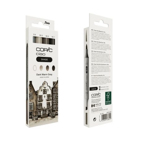 Copic Dark Warm Gray grafikai filctoll készlet  Copic Ciao "SHADE" Set (4 db)