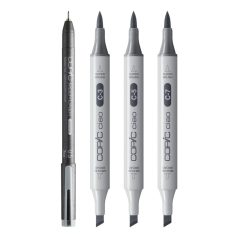  Copic Dark Cool Gray grafikai filctoll készlet  Copic Ciao "SHADE" Set (4 db)