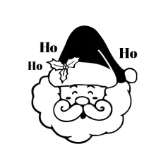   AladinE Gumibélyegző fa markolattal Télapó Wooden Round Stamp (1 db)