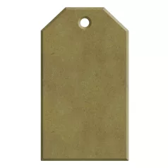   AladinE MDF dekoráció 4x7cm - 6mm Címke 4 Wood decoration (1 db)