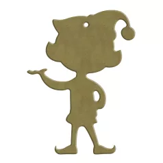   AladinE MDF dekoráció 10x13cm - 6mm Manó Wood decoration (1 db)