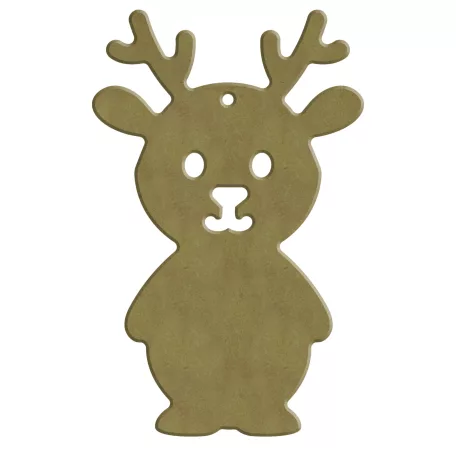 AladinE MDF dekoráció 9x14cm - 6mm Rénszarvas Wood decoration (1 db)