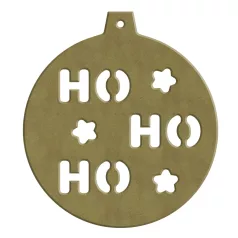   AladinE MDF dekoráció 12x13cm - 6mm Karácsonyfadísz Wood decoration (1 db)