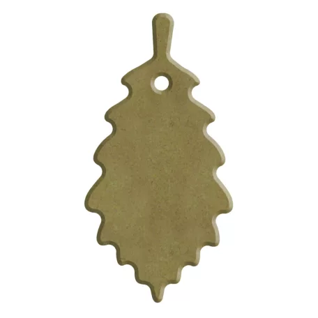 AladinE MDF dekoráció 4x8cm - 6mm Falevél Wood decoration (1 db)