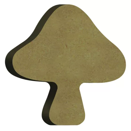 AladinE MDF dekoráció 6x6cm - 16mm Gomba Wood decoration (1 db)