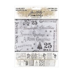  Tim Holtz Díszítőelem Collage Paper Idea-ology Tim Holtz Christmas (1 csomag)