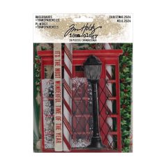   Tim Holtz Díszítőelem Baseboards + Transparencies Idea-ology Tim Holtz Christmas (1 csomag)