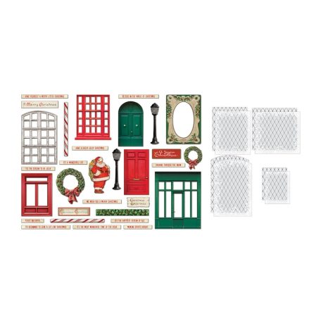 Tim Holtz Díszítőelem Baseboards + Transparencies Idea-ology Tim Holtz Christmas (1 csomag)