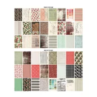   Tim Holtz Papírkészlet Backdrops Idea-ology Tim Holtz Christmas (1 csomag)