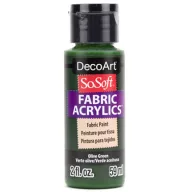   DecoArt Textilfesték 59 ml Olive Green SoSoft Fabric Acrylics (1 db)
