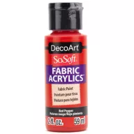   DecoArt Textilfesték 59 ml Red Pepper SoSoft Fabric Acrylics (1 db)
