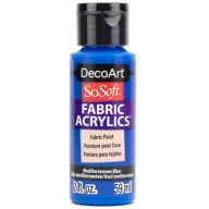   DecoArt Textilfesték 59 ml Mediterranean Blue SoSoft Fabric Acrylics (1 db)