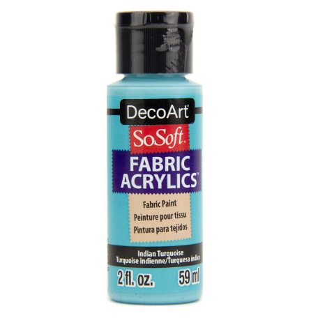 DecoArt Textilfesték 59 ml Turquoise SoSoft Fabric Acrylics (1 db)