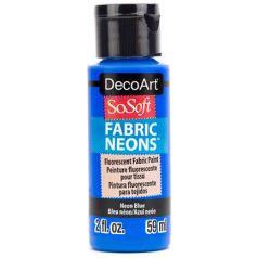   DecoArt Neon Textilfesték 59 ml Blue SoSoft Fabric Neon (1 db)